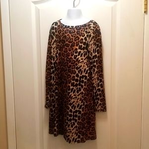 Kids Stretch Leopard Print Dress